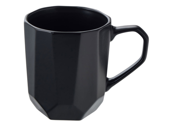 Кружка с гранями «Amery», Цвет черный матовый