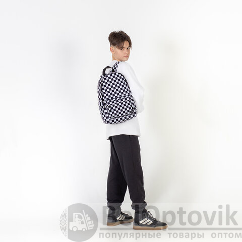 Рюкзак HEIKKI POSITIVE (ХЕЙКИ) универсальный, карман-антивор, Black and White, 42х28х14 см, 272543