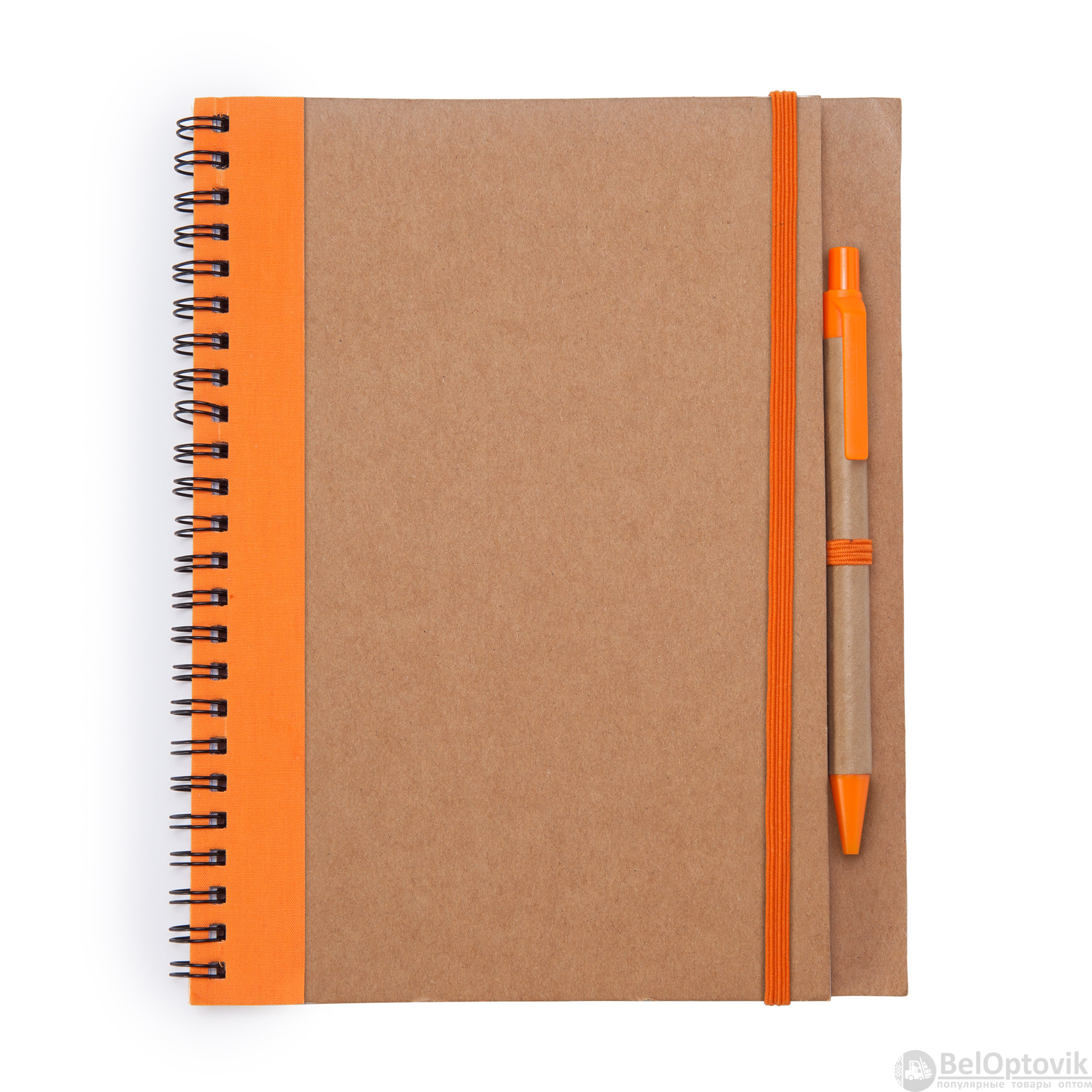 Блокнот с ручкой ALANI, Оранжевый
