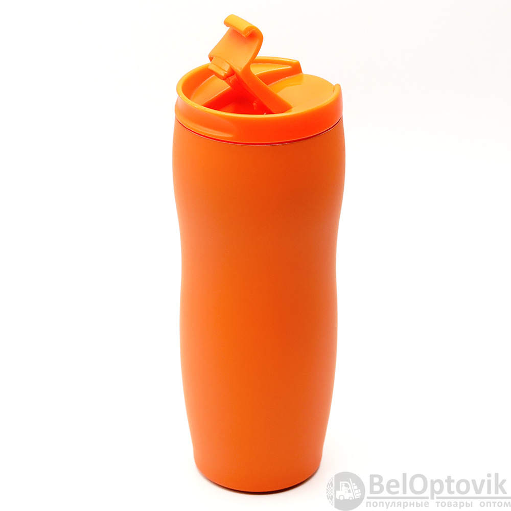 Термокружка с двойной стенкой Softex, оранжевая