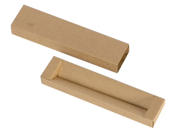 Футляр для 1 ручки из переработанного картона «Recycard», Цвет натуральный