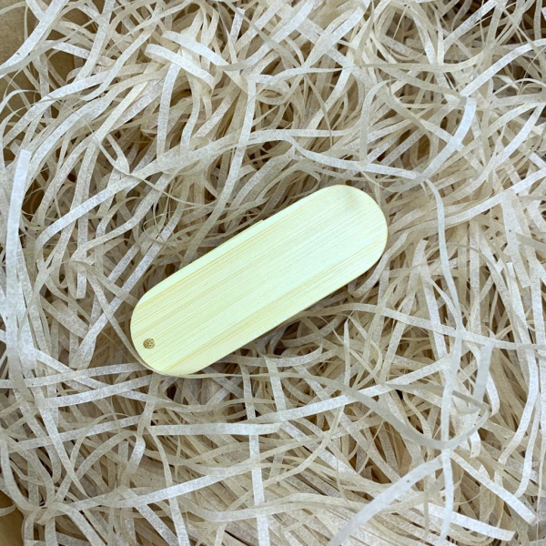 USB накопитель (флешка) Green светлое дерево / раскладной корпус, 16 Гб