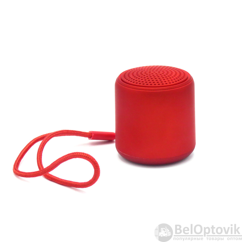 Беспроводная Bluetooth колонка Music TWS софт-тач, красная-S