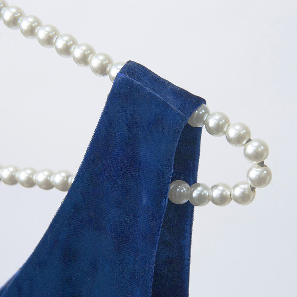 Вешалка для одежды с перекладиной  с декором "Жемчуг"