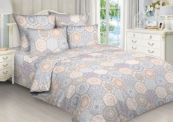 Постельное белье, бязь Комплект двух спальный (175*215 см; 180*215 см; 70*70-см -2 шт) Ажур Живые фотографии внутри
