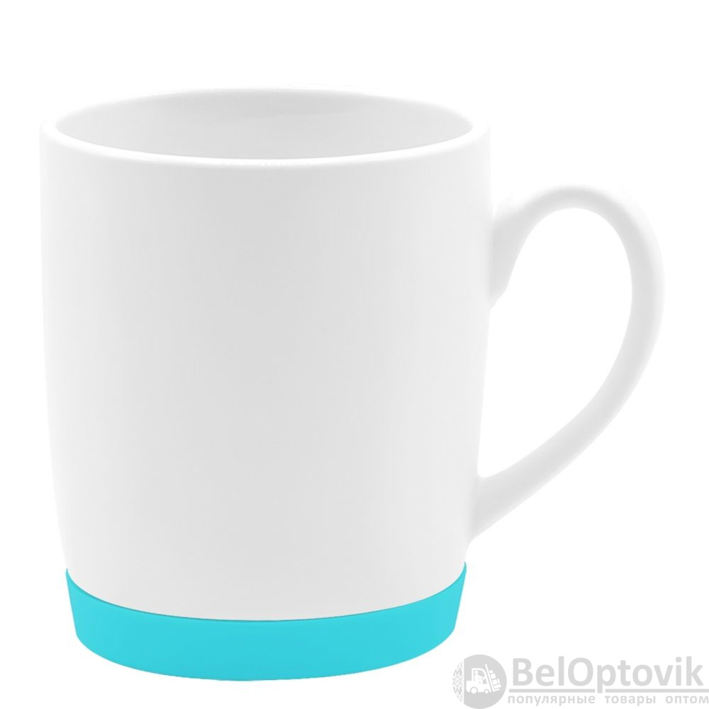 Кружка Make Me To Go, белая/морская волна