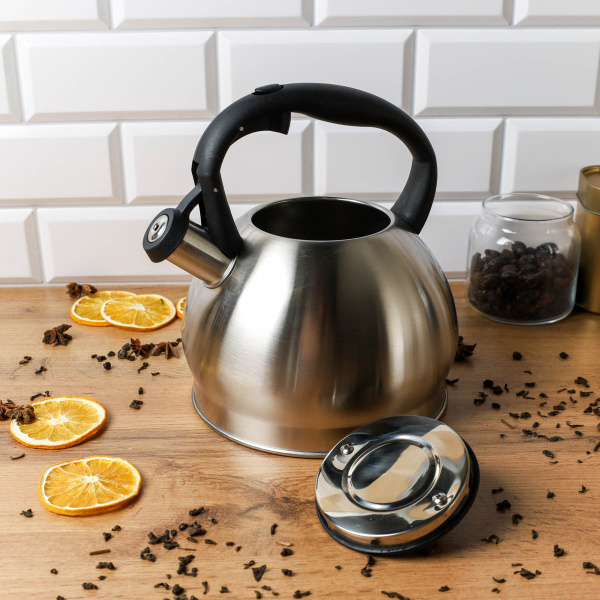 Чайник 3,0 л / JX-096 /уп 12/ цвет серебро /0,66/ индукция