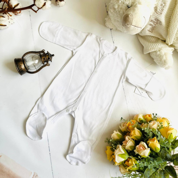 Комбинезон для новорожденных детей Bebika, натуральный хлопок (20/13-0)