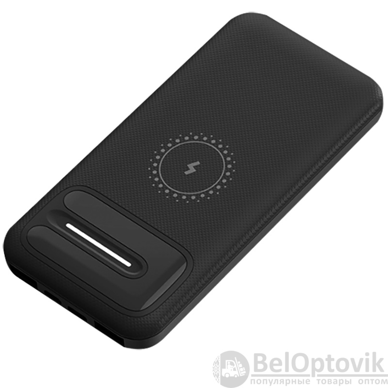 Внешний аккумулятор Odyssey, 10000 mAh с беспроводной зарядкой, черный