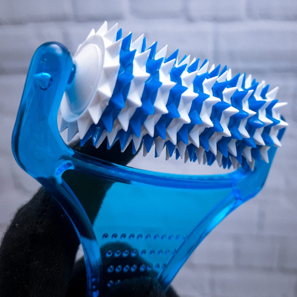 Массажер акупунктурный Рефлекс, с ручкой 180х90х32мм. Цвета Микс