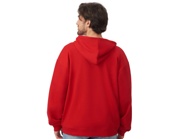 Толстовка оверсайз с капюшоном на молнии «Monaco», Размер XL-2XL, Цвет красный