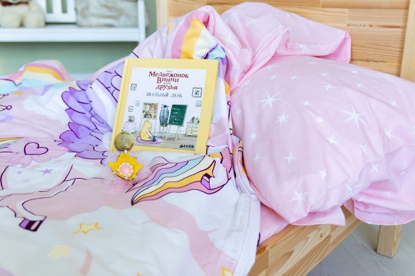 Детское постельное белье "Baby" 1,5 спальное. Поплин 100% (под.153х215, простынь НА РЕЗИНКЕ 160х240, нав.70х70)