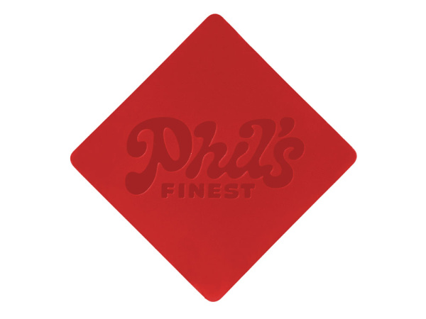 Патч «Ромб», soft-touch, Цвет красный