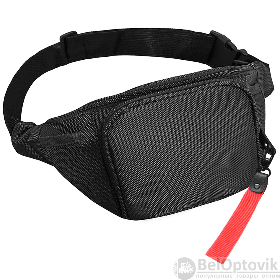 Поясная сумка SPLIT TO GO, Чёрный/Красный
