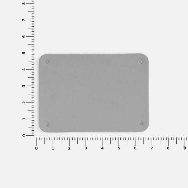 Лейбл Eta Soft Touch, XL, серый, 5х7 см