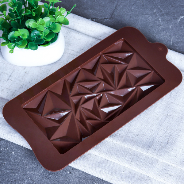 Форма для шоколада силиконовая / HL-245 /уп 300/ 21*10,3*1 см/ 0,04