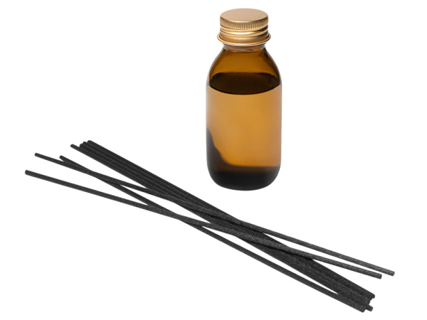 Ароматический диффузор с палочками, апельсин и жасмин, ваниль, 100 мл, Размер Без лого, Цвет янтарный