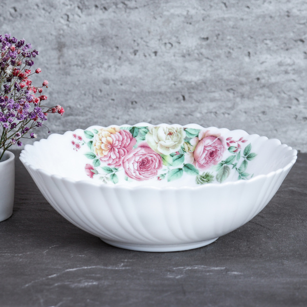 Набор суповых тарелок 6 штук 650 мл 175 мм / TW-70 (7056) /уп 8/ Кустовая роза