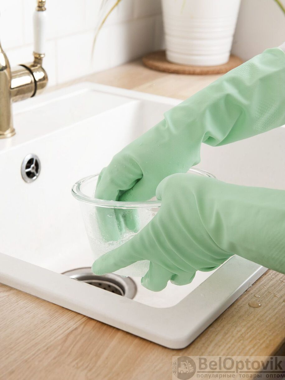 Латексные перчатки с пропиткой алоэ, M, You'll love, длина перчатки 30 см