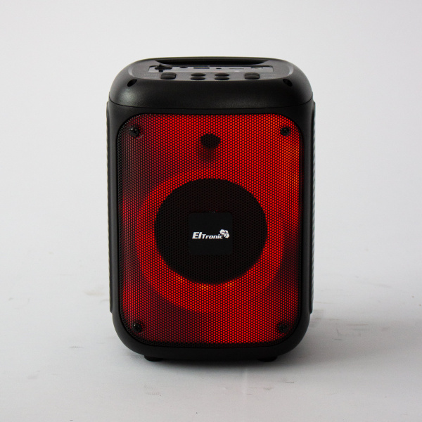 Портативная беспроводная bluetooth колонка  Eltronic CRAZY BOX 100 арт. 20-44 с LED-подсветкой  и  RGB светомузыкой, пультом дистанционного управления