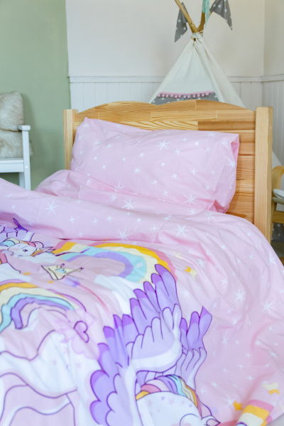 Детское постельное белье "Baby" 1,5 спальное. Поплин 100% (под.153х215, простынь НА РЕЗИНКЕ 160х240, нав.70х70)