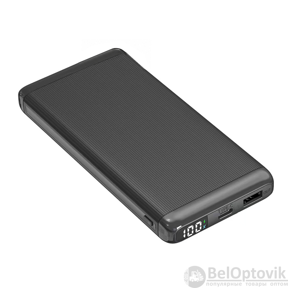Внешний аккумулятор Orvex c быстрой зарядкой (до 22,5W), 10000 mAh, черный