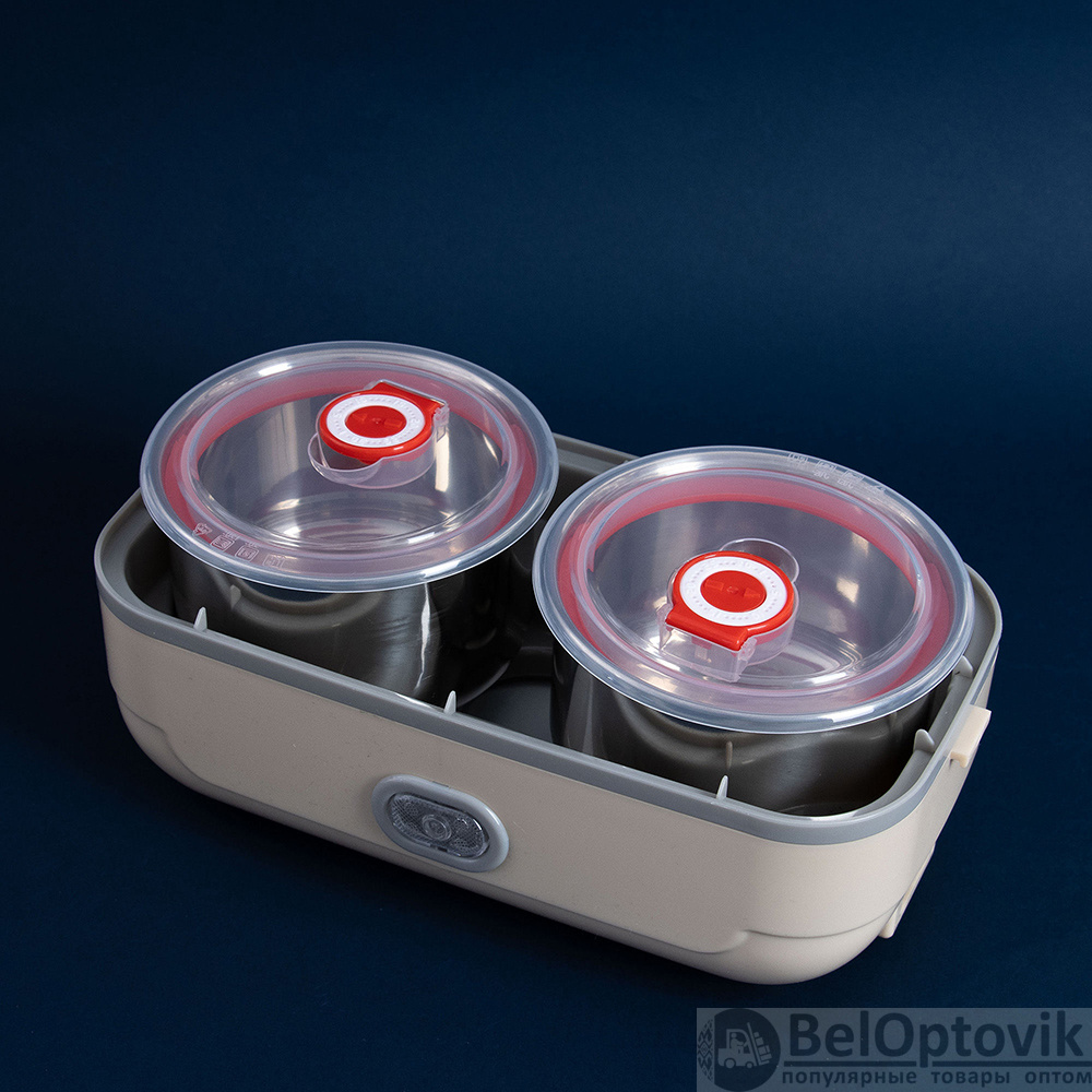 Ланчбокс с подогревом Power Box, бежевый