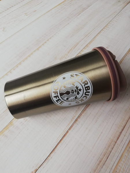 Термокружка Coffee Love Dream Tree с логотип Starbucks, 500 мл (с ручкой для переноски)