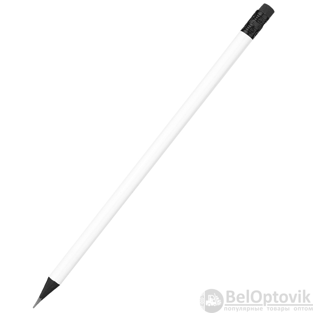 Карандаш с цветным корпусом Negro, белый