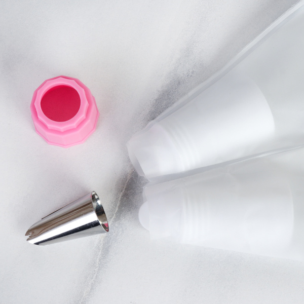 Кондитерские насадки малые 25 штук с мешками и адаптерами /основание 18 мм /TW-952/уп 72/щеточка,гвозди и насадка для эклеров/ПРОМО АКЦИЯ