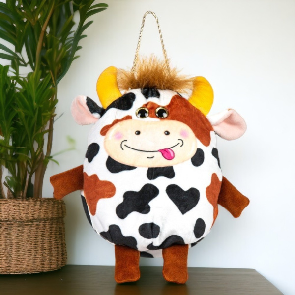 Мягкая игрушка "Бычок Ивашка", мультиколор / Стильный аксессуар для новогоднего декора