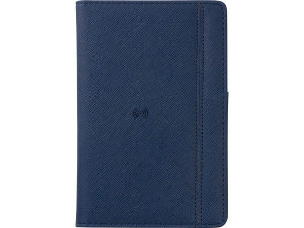 Органайзер с функцией беспроводной зарядки «Manner», 5000 mAh, Цвет темно-синий