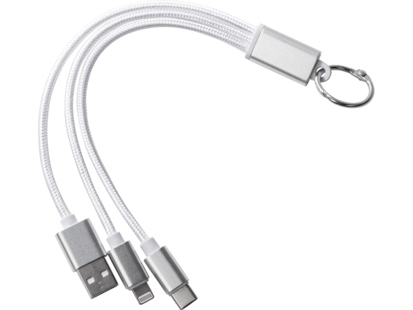 Кабель для зарядки 3-в-1 «Tres», Цвет серый