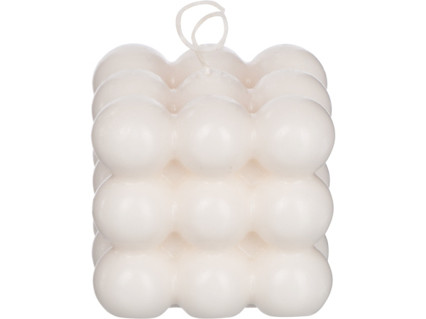 Свеча «Bubbles», без отдушки, Цвет белый