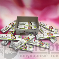 Уценка! Блок жевательных конфет с вкладышами Love is..(12 пластин по 5 конфет в каждой. всего 60 конфет) Дыня - Ананас