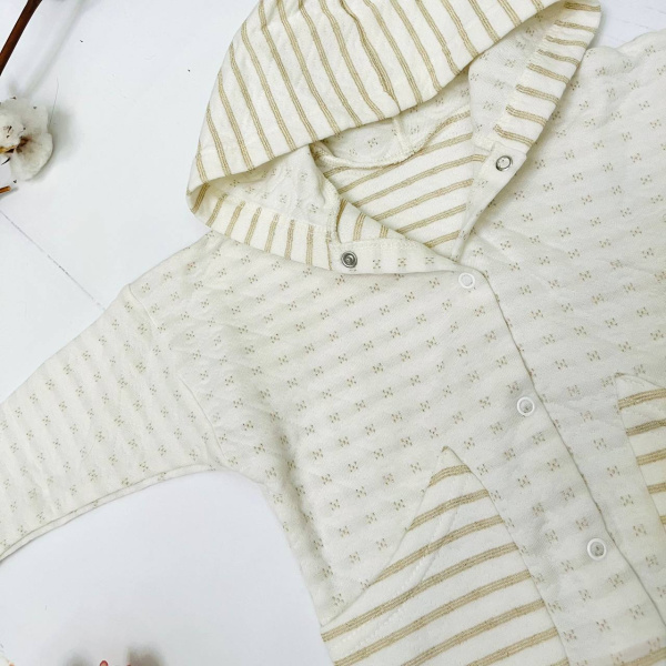 Жакет для новорожденного Bebika (13/15-8), состав: 80% натуральный хлопок, 20% полиэстер