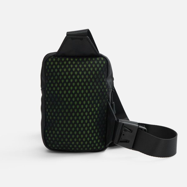 Спортивная кросс-боди сумка UrbanHike, черная, 19х15x3 см