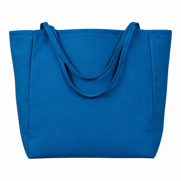 Шоппер-оверсайз «Grossbag» из переработанного хлопка, 340 г/м2, Цвет синий