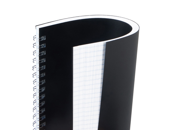 Блокнот А5 в пластиковой обложке, Цвет черный
