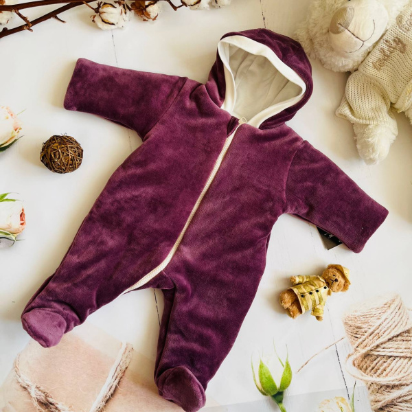 Комбинезон для новорожденного мальчика Bebika (13/13-21), состав: верх - 80% натуральный хлопок, 20% полиэстер; подкладка 100% хлопок; наполнитель - микрофайбер