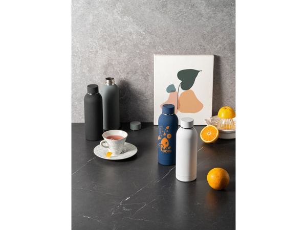 Вакуумная термобутылка ODIN, soft-touch, 550 мл, Цвет чёрный