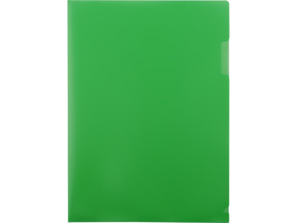 Папка- уголок А4, матовая, Цвет зеленый матовый