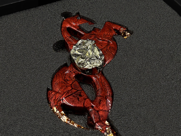 Елочная игрушка Лошадь, Цвет Гранат (красный)