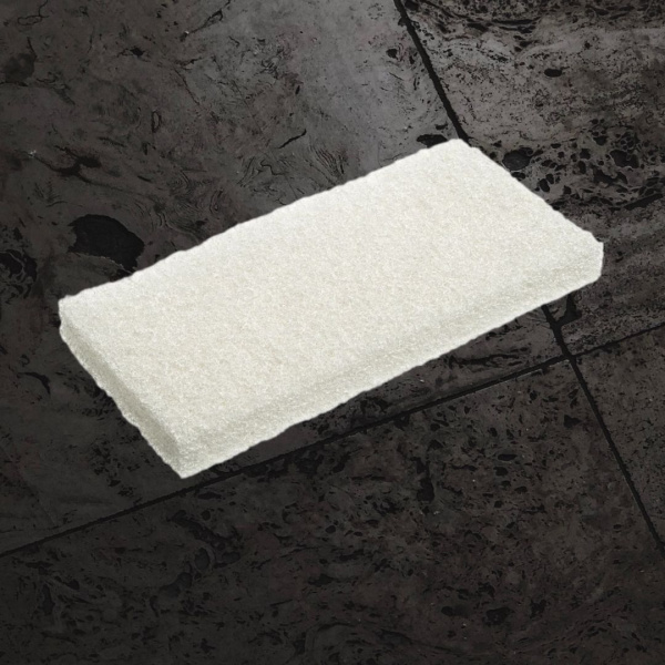 Губка-пад белая, нецарапающая, нейлон, 25*12*2 см HQ Profiline