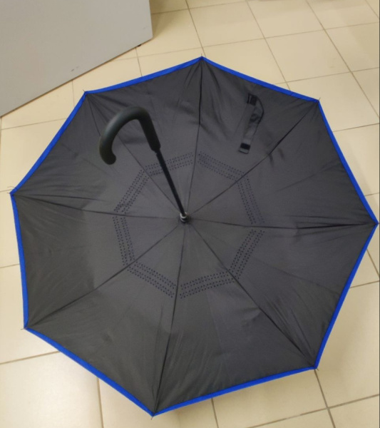 Зонт-трость наоборот Shifter, цвет в ассортименте / Складывается мокрой стороной внутрь