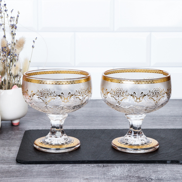 Креманка 2 штуки 400 мл / AF-9893 /уп 20/