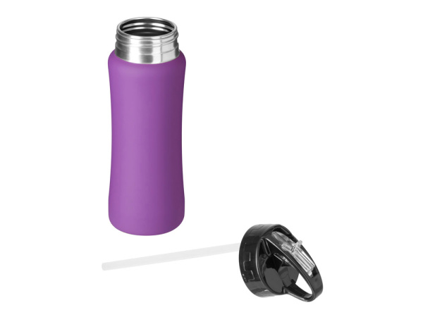 Бутылка для воды "Bottle C1", сталь, soft touch, 600 мл, Цвет фиолетовый
