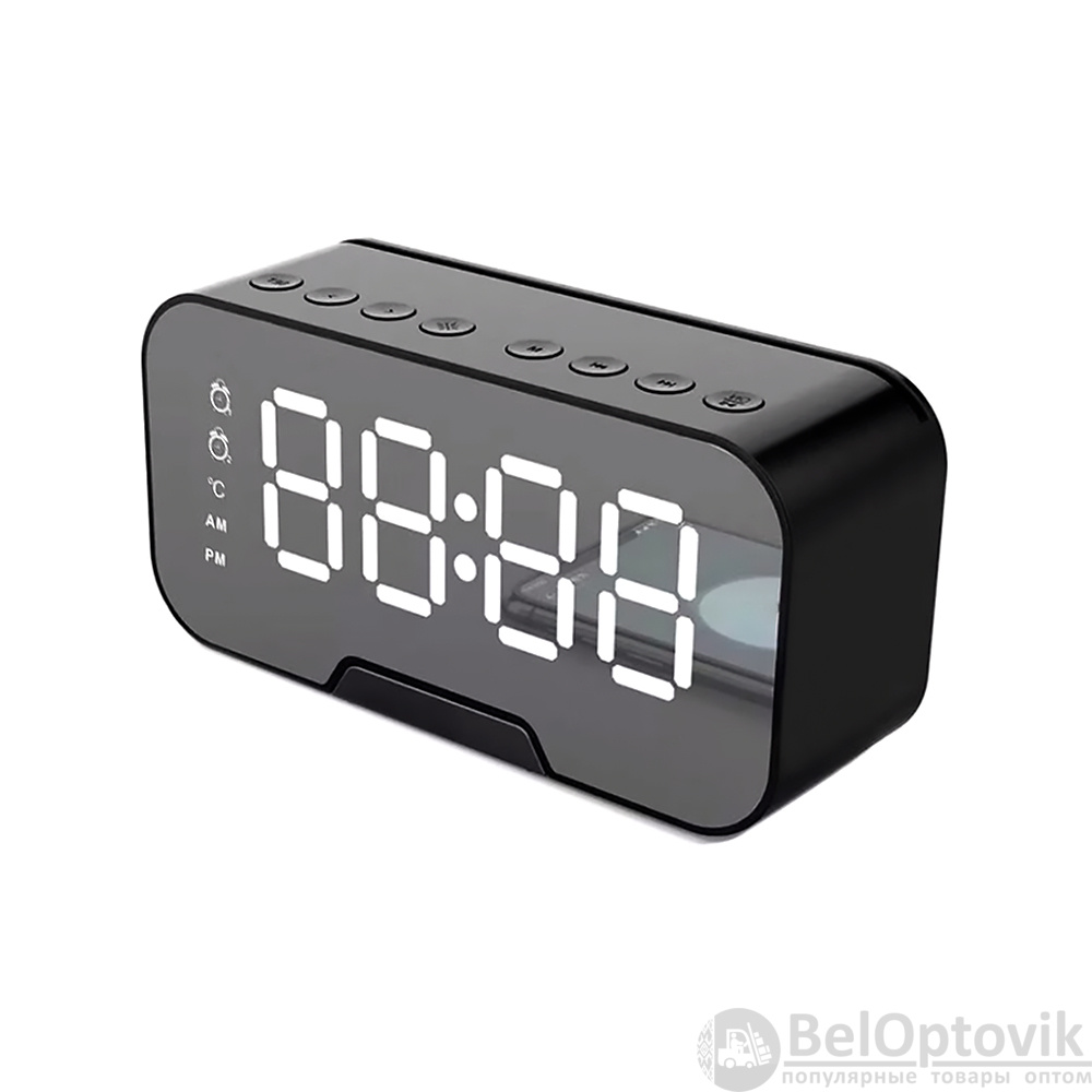 Часы-метеостанция Allora с Bluetooth колонкой функцией Hands free, черные