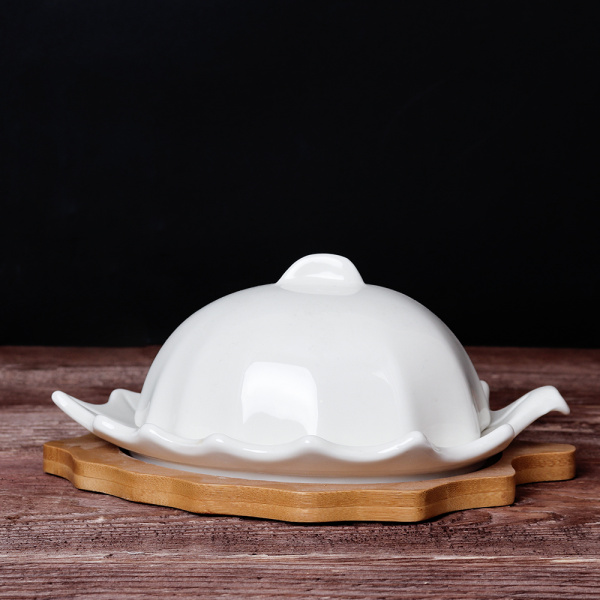 Масленка 20 см / JK-360 /уп 18/ на деревянной подставке