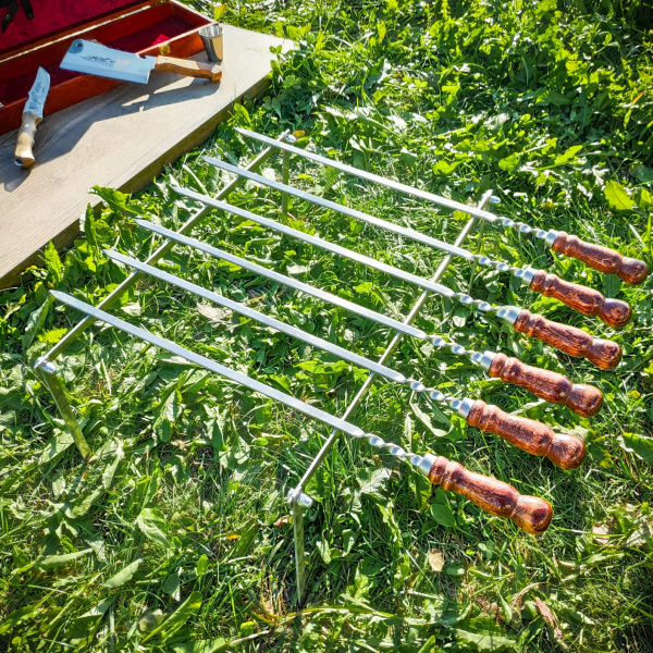 Набор для шашлыка и гриля в чемодане «Царский» 14 предметов